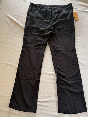 Color Swatch Women’s Dress Pants Black Lightweight Front Pockets 2X New w/ Tags